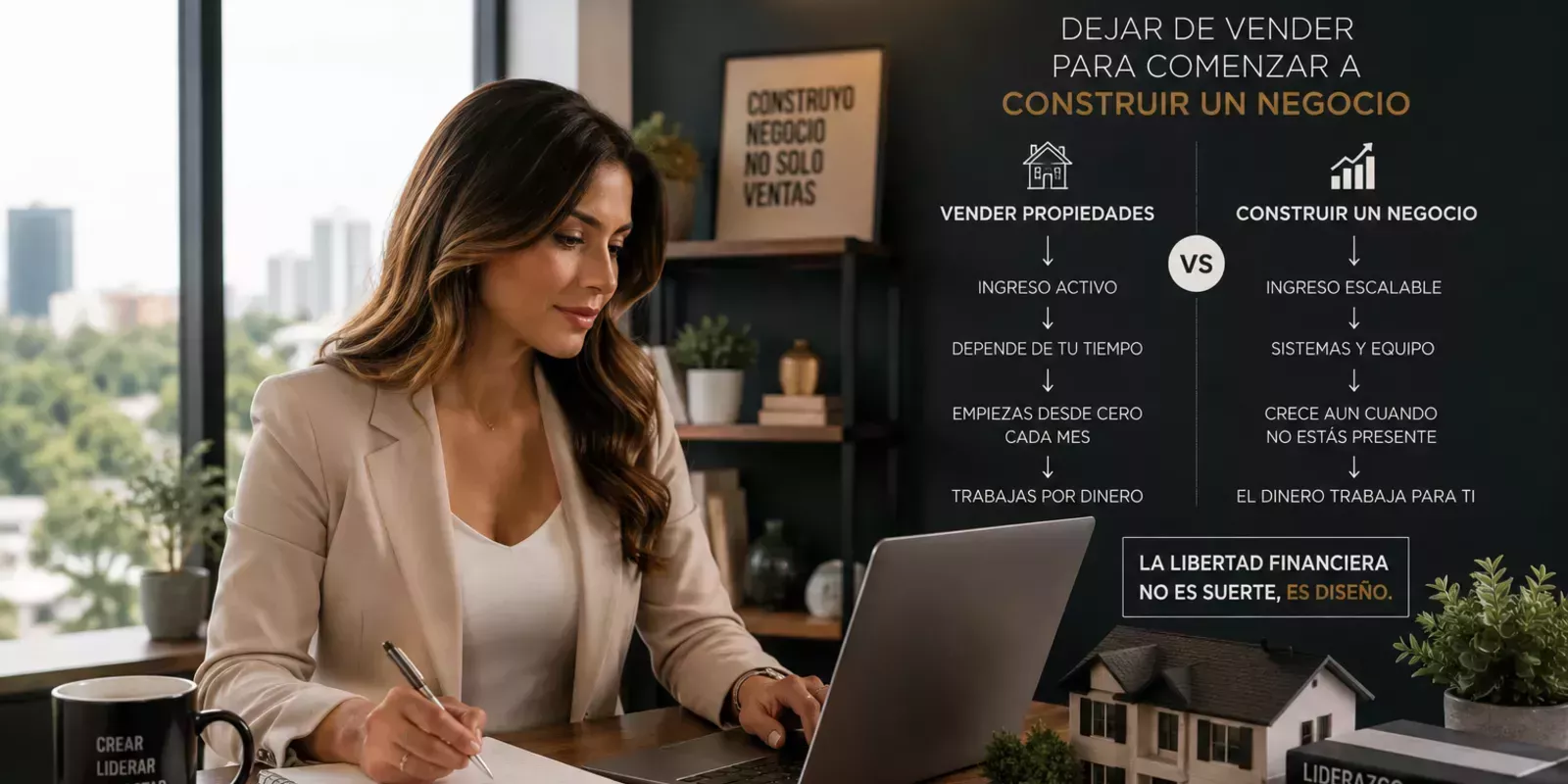 El error que impide a muchos agentes inmobiliarios construir un negocio y alcanzar la libertad financiera